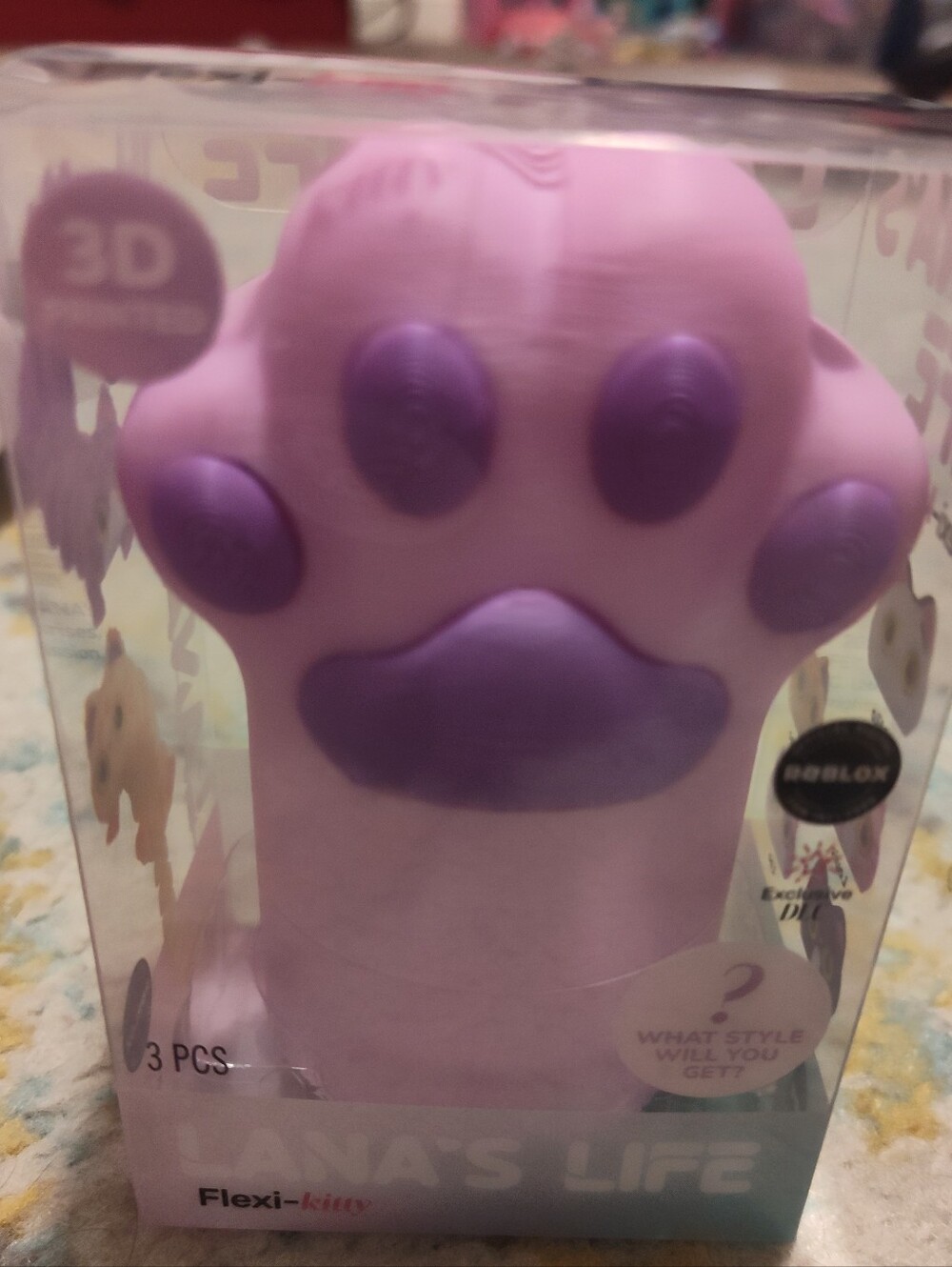 New Unopened Lana's Life Purple Flexi kitty